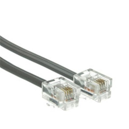 CABLE WHOLESALE Cable Wholesale 8103-88107 7 ft. 8P & 8C Telephone Cord Data; RJ45 Silver Satin Straight 8103-88107